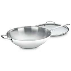 Cuisinart Chefs Classic Stainless 14 Stir Fry Pan 086279019349 