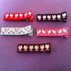 HELLO KITTY Hair clips baby girls 5 colors U PICK*NEW*  