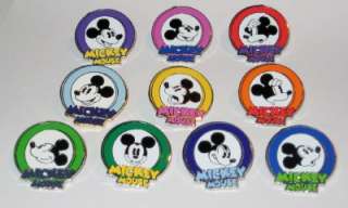   Mouse Circle Mystery Disney 10 Pin SET Authentic Blue Green Red Purple