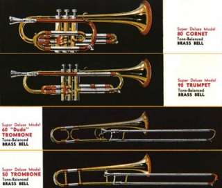 1950s Getzen Super Deluxe Tone Balanced Trumpet   Nice  