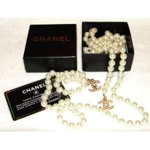  Chanel Pearl Necklace / Belt Classic Double C Everything 