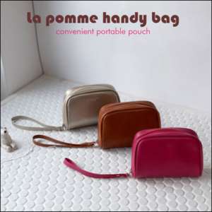 La Pomme Mini Pouch Cosmetic Makeup Handy Bag  