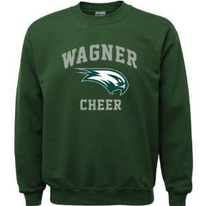  Wagner Seahawks Forest Green Youth Cheer Arch Crewneck 