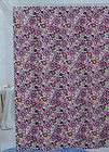 Starlight Organza Plum Purple Lavender Stripe Fabric Shower Curtain 