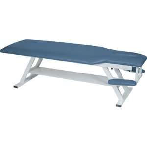Chiropractic Table with Face Cutout and Armrests, color Black
