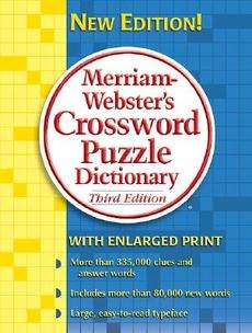 Merriam Websters Crossword Puzzle Dictionary NEW  