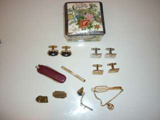   Mans   Trinket Jewelry Box Knife Cuff Links, Tie Pin M1 133  