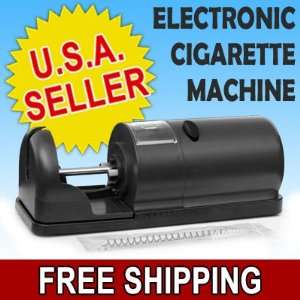  Black Electric Cigarette Tobacco Injector Tube Rolling Machine 