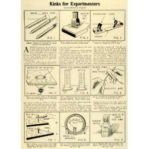   Diagrams Bunsen Burner Tools Circuits Wires   Original Print Article