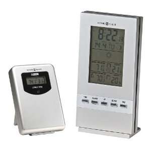 Weather Sentinel Alarm Clock by Howard Miller   Silver Finish (645697)