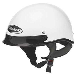  MDS A4 Solid Half Helmet   Small/White Automotive