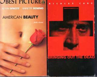 American Beauty & Bringing Out The Dead   2 VHS DRAMAS  