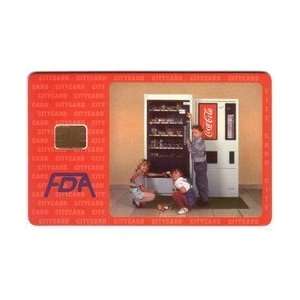   Card 100Kc Coca Cola Coke Vending Machine. FDA Sirius #CZ CC 5 Mint