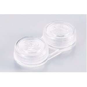  OptiSafe   Flat bed contact lens cases   TRANSPARENT ~ (3 