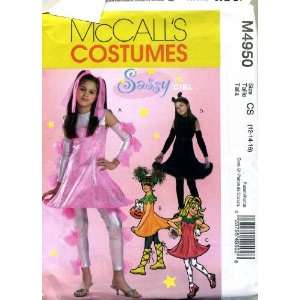  McCalls Costumes Sassy Girl Mini Dress Leg Warmers Sewing Pattern 