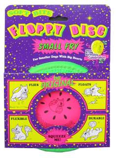 NEW* Soft Bite Floppy Disc Dog Toy Melon Frisbee 3 Sizes 7 10 12 