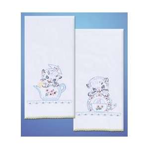 Stamped Kitchen Towels for Embroidery   Kittens Arts 