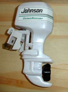 Johnson Ocean Runner 225 toy outboard electric motor works  