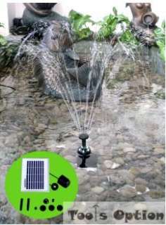 Watt Solar Powered Pool Water Pump Kit with LED Light  