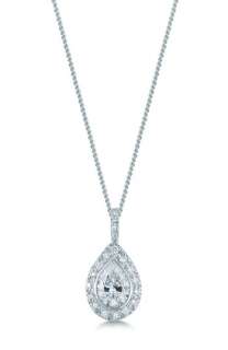 Kwiat Pear Diamond Pendant Necklace  
