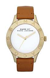 MARC BY MARC JACOBS Large Blade Leather Strap Watch $200.00