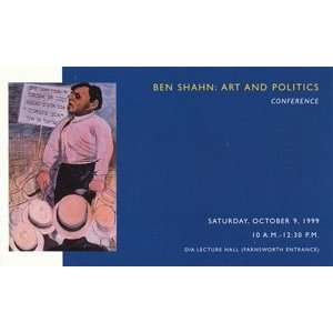    Ben Shahn Art and Politics Conference (postcard) Ben Shahn Books