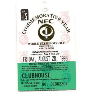   world series of golf Friday ticket David Duval Win 