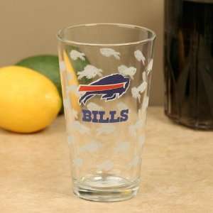  Buffalo Bills 16oz. Satin Etch Pint Glass Sports 
