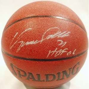  Autographed Dominique Wilkins Basketball   with 06 