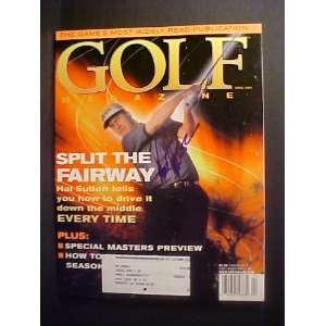 Hal Sutton Autographed April 2001 Golf Magazine With Dean Early COA