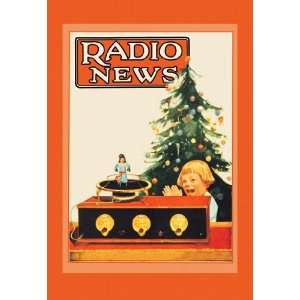  Radio News Christmas 24X36 Giclee Paper