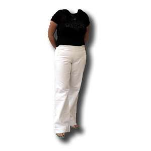  Sarah Jessica Parker Bitten White cotton sailor pants size 