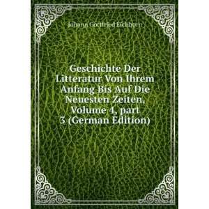   Volume 4,Â part 3 (German Edition) Johann Gottfried Eichhorn Books