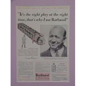 Knute Rockne Notre Dame Football Coach 1929 Barbasol Advertisement 