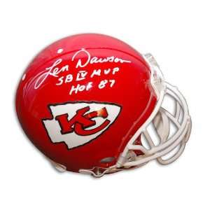 Len Dawson Autographed Pro Line Helmet  Details Kansas City Chiefs 