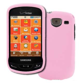 EMPIRE Pink Hard Rubberized Case Cover for Samsung Brightside U380 