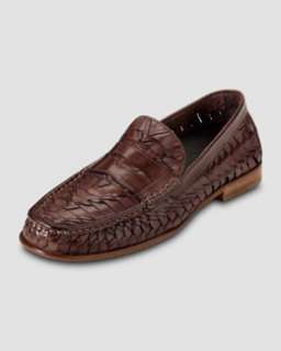 N1NH1 Cole Haan Air Tremont Woven Penny Loafer, Mahogany