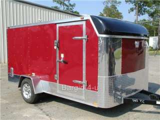 NEW 6x12 6 x 12 Motorcycle Enclosed Cargo Trailer Ramp  