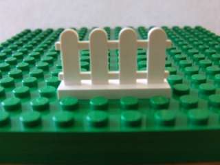 20 New LEGO® White Picket Fences House City Lot Set Rare  