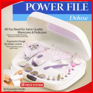Kiss Rechargeable Power File Deluxe Nail Polishing Kit  