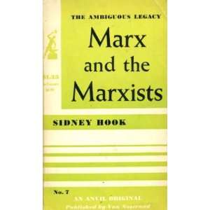  Marx and the Marxists Sidney Hook Books