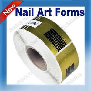 Professional 500Pcs Nail Art Forms Acrylic UV Gel Tip Extension Tool 