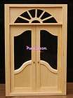 Palladian Spilit Double Entry Door W/ Trim Dollhouse Unique OA011N