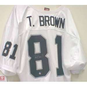 Tim Brown Autographed Jersey