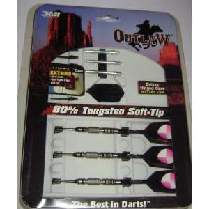   DMI Sports 80% Tungsten Outlaw Soft Tip Dart Set 16 Gram Sports