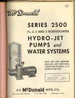 McDonald Pumps Water Systems Catalog Centrifugal  