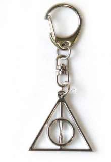 HARRY POTTER DEATHLY HALLOWS MAGIC KEY CHAIN RING CLIP  