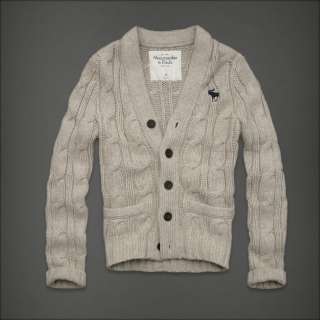 Abercrombie&Fitch Redfield Mountain Mens Wool Blends Cardigan Sweater 
