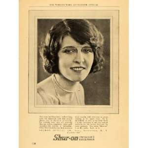  1924 Ad Shur on Spectacles Eye Glasses Optical Portrait 