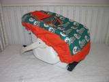 CAR SEAT CARRIER COVER M/W MIAMI DOLPHINS FABRIC  